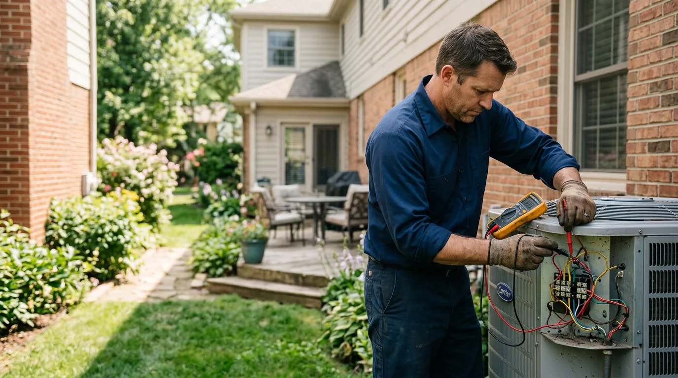 HVAC technician working near Ravenden Springs, AR